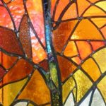 Leaded Stained Glass Winter Sunshine Panel