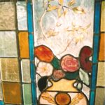 New Design Victorian style stained glass window - painted detail
